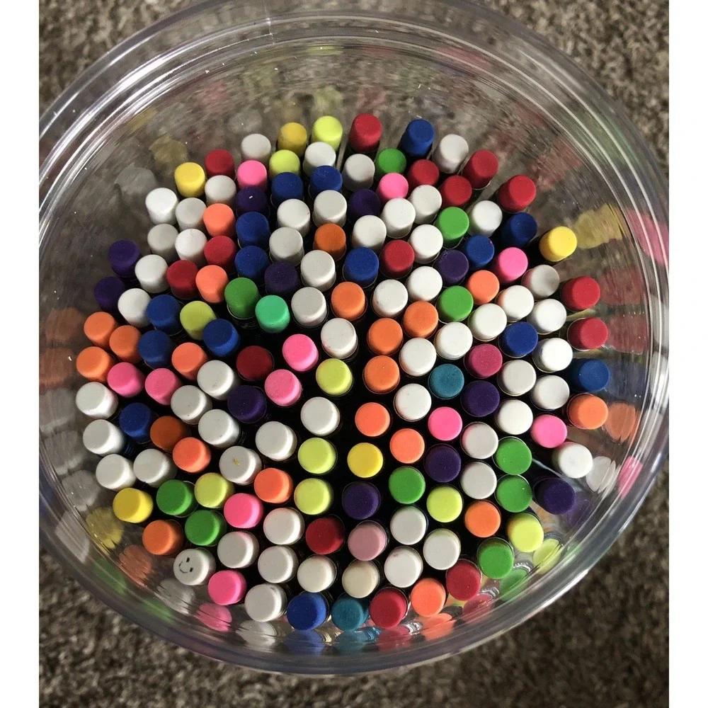 Cute School Pencils #2 Lead 150 Count In A Vintage Highlights Pencil Keeper New